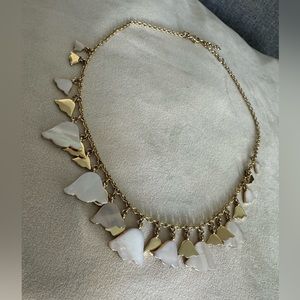 Ann Taylor Enamel Tulip Collar + dust bag NWOT